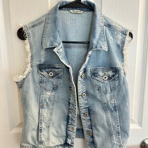 Mavi Vest Women’s Size M 98% Cotton Blue